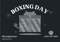 Boxing Day Gift Postcard Design