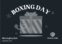 Boxing Day Gift Postcard Image Preview