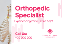 Orthopedic Specialist Postcard Design