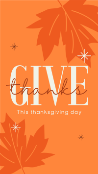 Minimalist Thanksgiving TikTok Video Preview