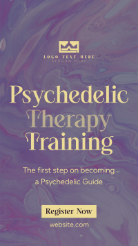 Psychedelic Therapy Training Facebook Story Design