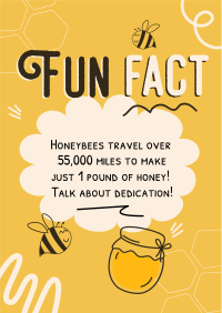 Honey Bees Fact Flyer Design