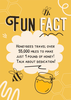 Honey Bees Fact Flyer Image Preview