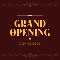 Elegant Grand Opening Instagram Post Design