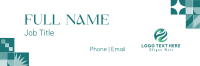Abstract Professional Business Email Signature Image Preview