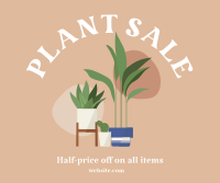 Quirky Plant Sale Facebook Post Design