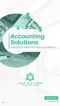 Accounting Solution Instagram story Image Preview