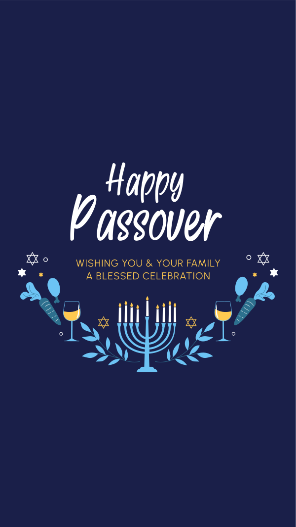 Celebrate Passover  Instagram Story Design Image Preview