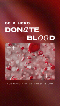 Modern Blood Donation TikTok video Image Preview