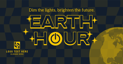 Earth Hour Retro Facebook ad Image Preview