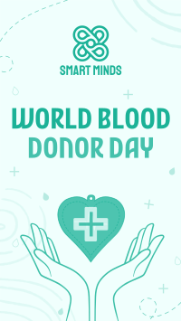 Handy Blood Donation Facebook Story Design