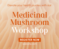 Minimal Medicinal Mushroom Workshop Facebook post Image Preview