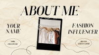 About Me Facebook event cover Image Preview
