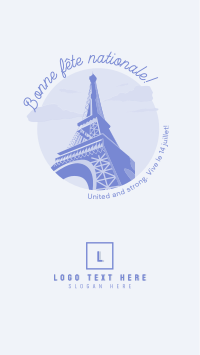 Eiffel Tower Pop Facebook Story Design