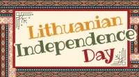 Folk Lithuanian Independence Day Video Design
