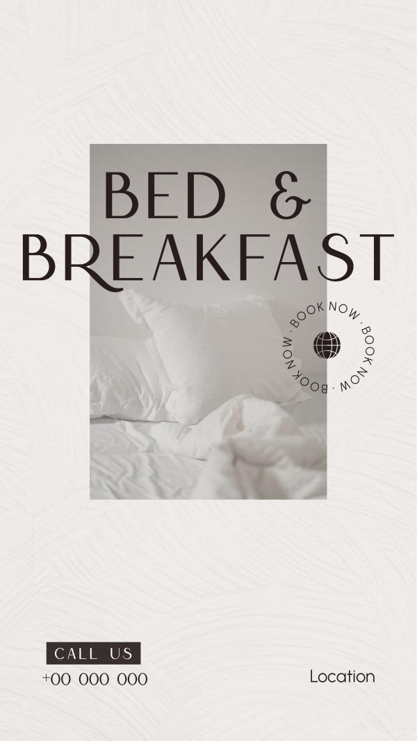 Bed and Breakfast Apartments Instagram Story Design Image Preview