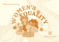 Women Diversity Postcard Design