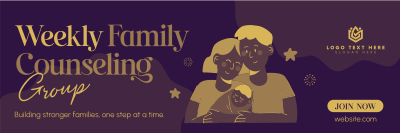 Weekly Family Counseling Twitter header (cover) Image Preview