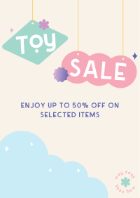 Cute Toys Sale Promo Poster Design