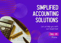 Accounting Solutions Expert Postcard Image Preview