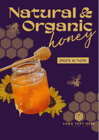 Delicious Organic Pure Honey Flyer Design