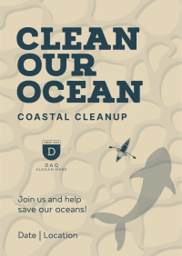 Clean The Ocean Poster Design