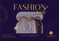 Sophisticated Fashion Sale Postcard Image Preview