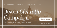 Beach Clean Up Drive Twitter post Image Preview
