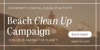 Beach Clean Up Drive Twitter Post Image Preview