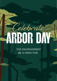 Celebrate Arbor Day Flyer Design