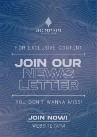 Modern Minimal Newsletter Flyer Design