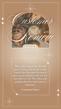 Testimonials Coffee Review Instagram Reel Design