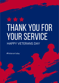 Thank You Veterans Poster Design