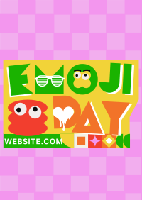 Emoji Day Greeting Flyer Image Preview
