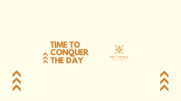 Conquer the Day YouTube Banner Design
