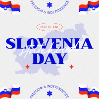 Minimalist Slovenia Statehood Day Linkedin Post Image Preview