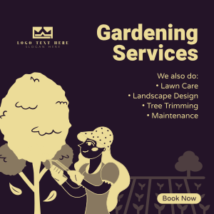 Outdoor Gardening Services Instagram post Image Preview