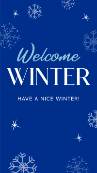 Welcome Winter TikTok Video Image Preview