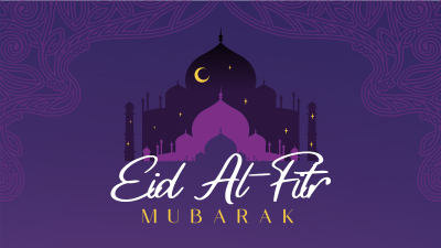 Starry Eid Al-Fitr Facebook event cover Image Preview