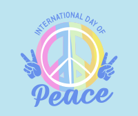 Peace Day Symbol Facebook Post Design