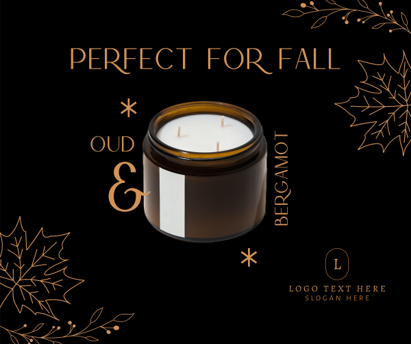 Fall Scented Candle Facebook Post Design Image Preview