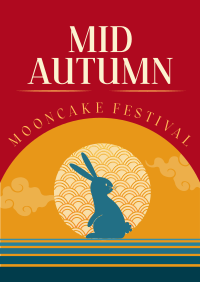 Mid Autumn Mooncake Festival Poster Design
