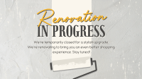 Renovation In Progress Animation Design