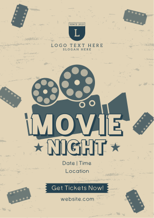 Movie Night Tickets Flyer Image Preview