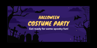 Halloween Party Twitter Post Design