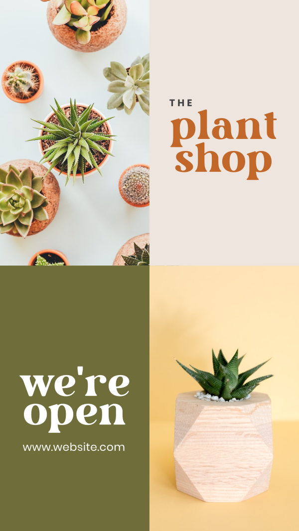 Plant Shop Opening Instagram Story Design Image Preview