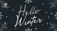Snowy Winter Greeting Animation Preview