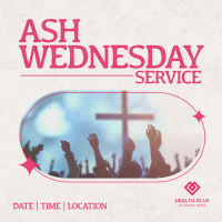 Retro Ash Wednesday Service Instagram post Image Preview