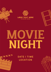 Cinema Movie Night Poster Image Preview
