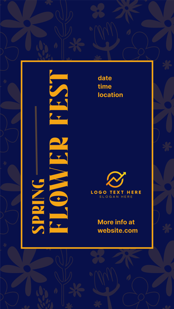 Flower Fest Facebook Story Design Image Preview